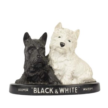 Figurka ścienna terriery - Black&White Scotch Whisky
