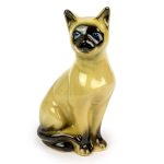 Porcelanowa figurka kota syjamskiego 17cm