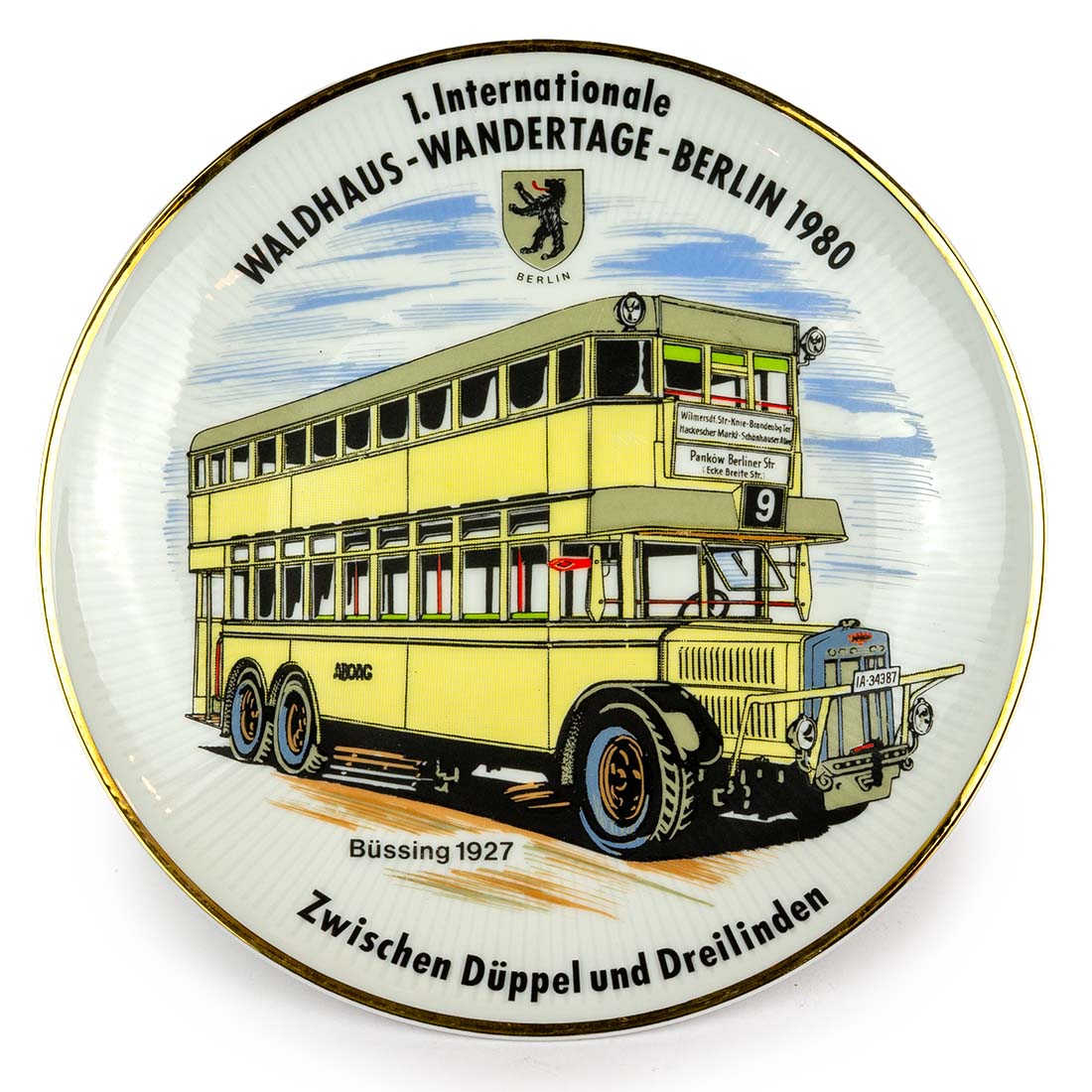 Kolekcjonerski talerz Autobus BVG z 1927 r