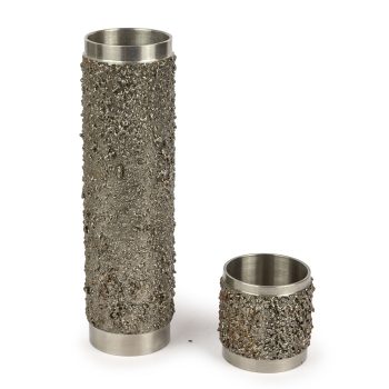 Brutalistyczne wazony BMF, 20,5 cm i 6 cm