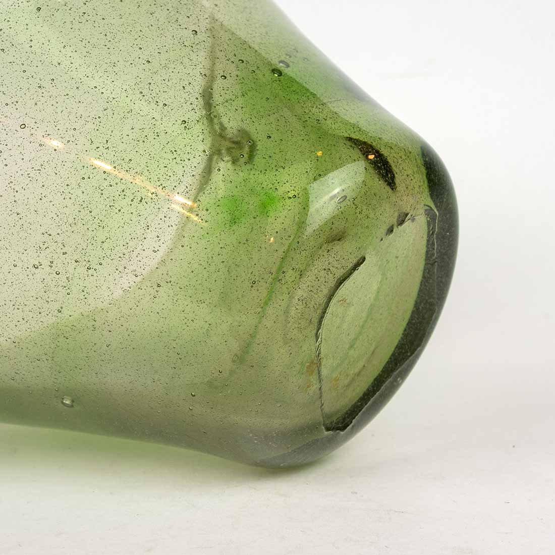 Szklana Zielona Misa Antico, wys. 14cm - obrazek 4