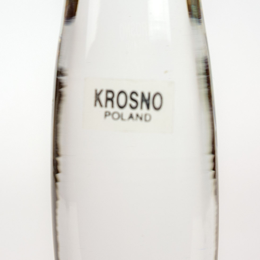 Detal szklanych świeczników Krosno
