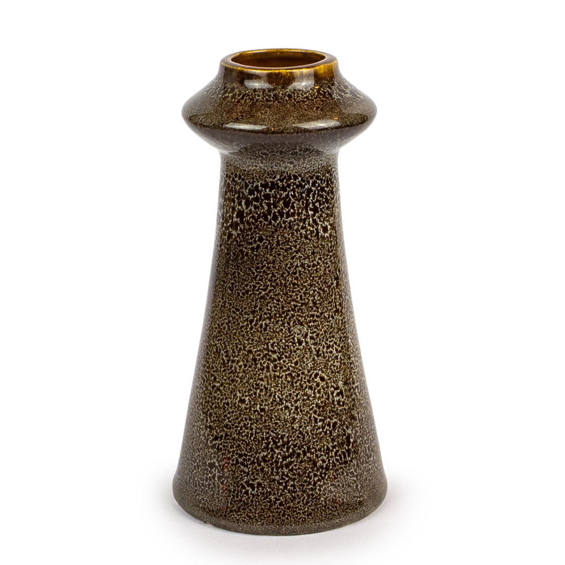 Porcelitowy brązowy wazon Mirostowice W-129 Adam Sadulski