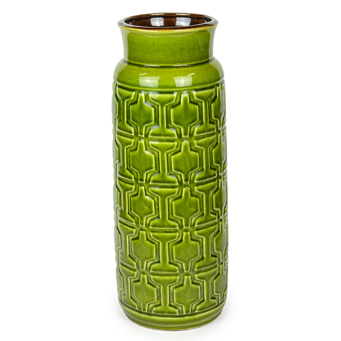 Zielony ceramiczny wazon Keramos Austria
