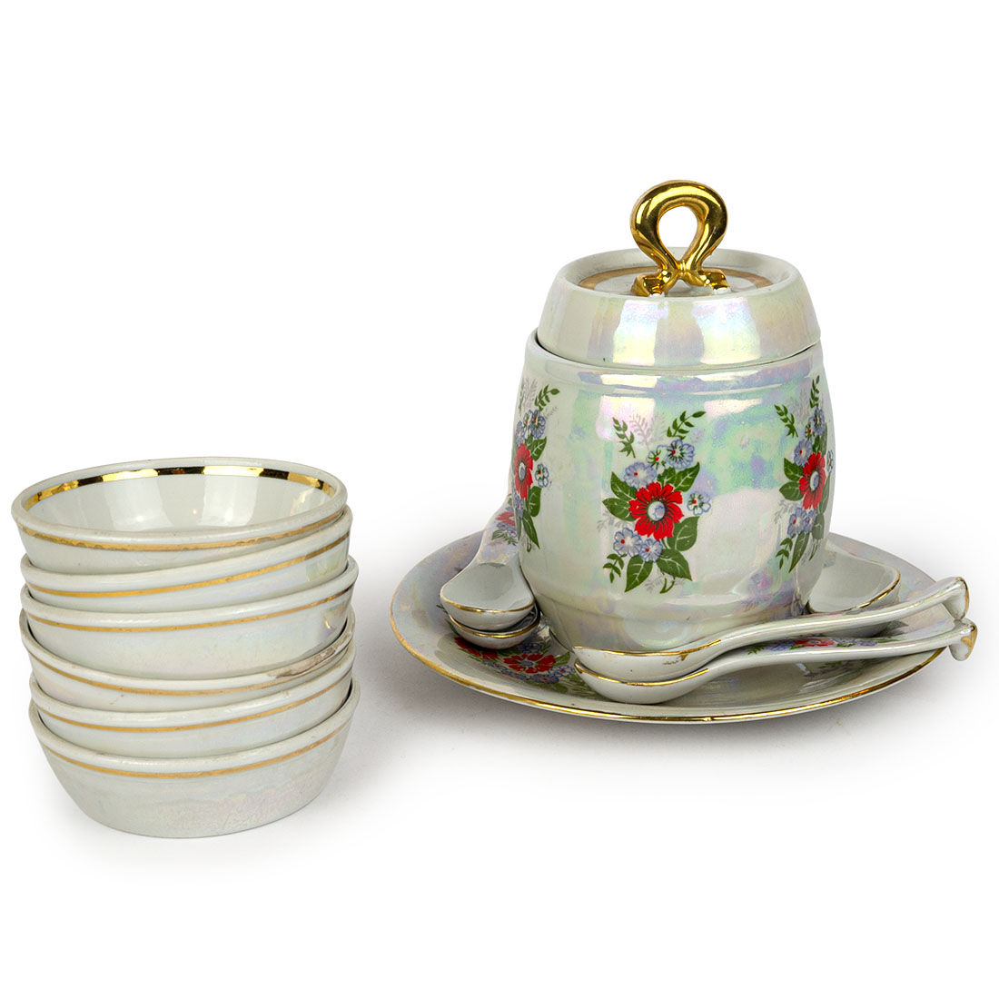 Porcelanowy zestaw do konfitur z Połonne