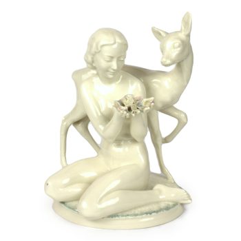 Figurka "Dobrzy przyjaciele", proj. C Wagner, Hutschenreuther