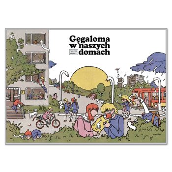 "Gęgaloma w naszych domach", Wiktor Stribog, plakat 50x70cm