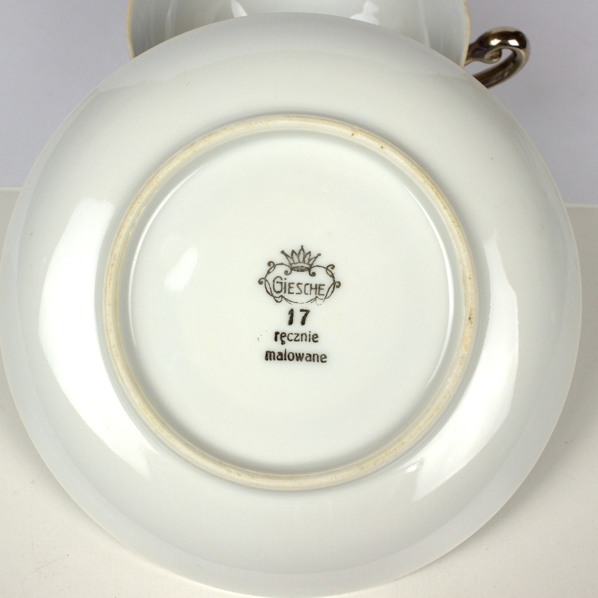 Platynowany serwis Giesche, fason Empire, lata 20te XXw. - obrazek 6