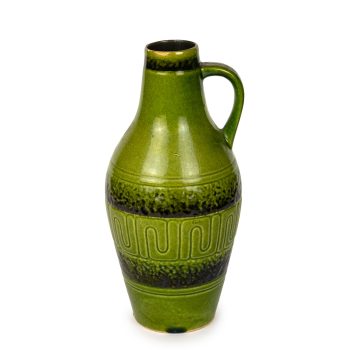 Zielona amfora z uchem, 22cm
